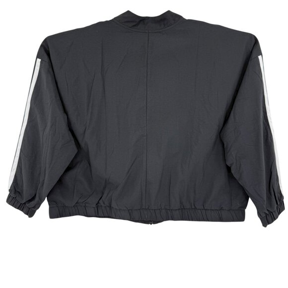 Adidas Women's Multi Sport 3 Stripes Lightweight Black Bomber Jacket Size 2X NWT - Picture 2 of 12